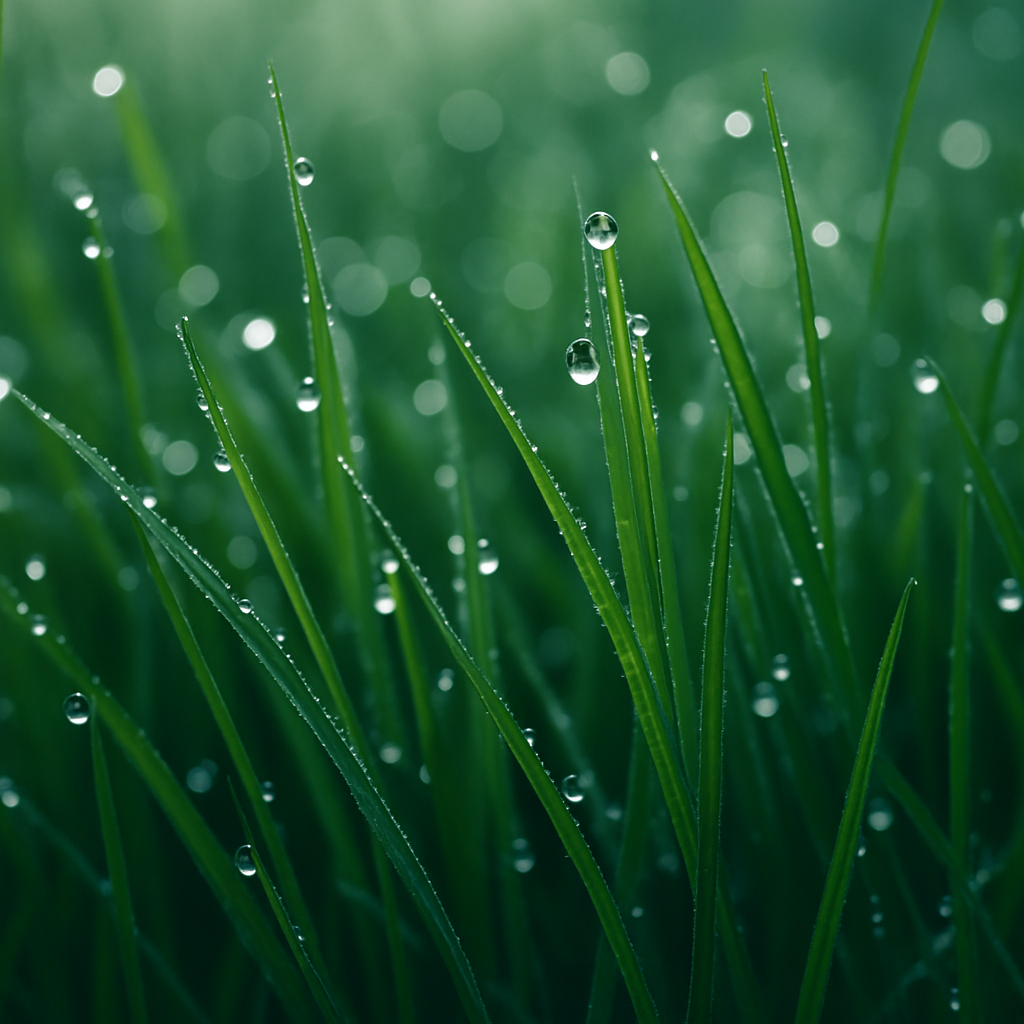 Dew on the grass