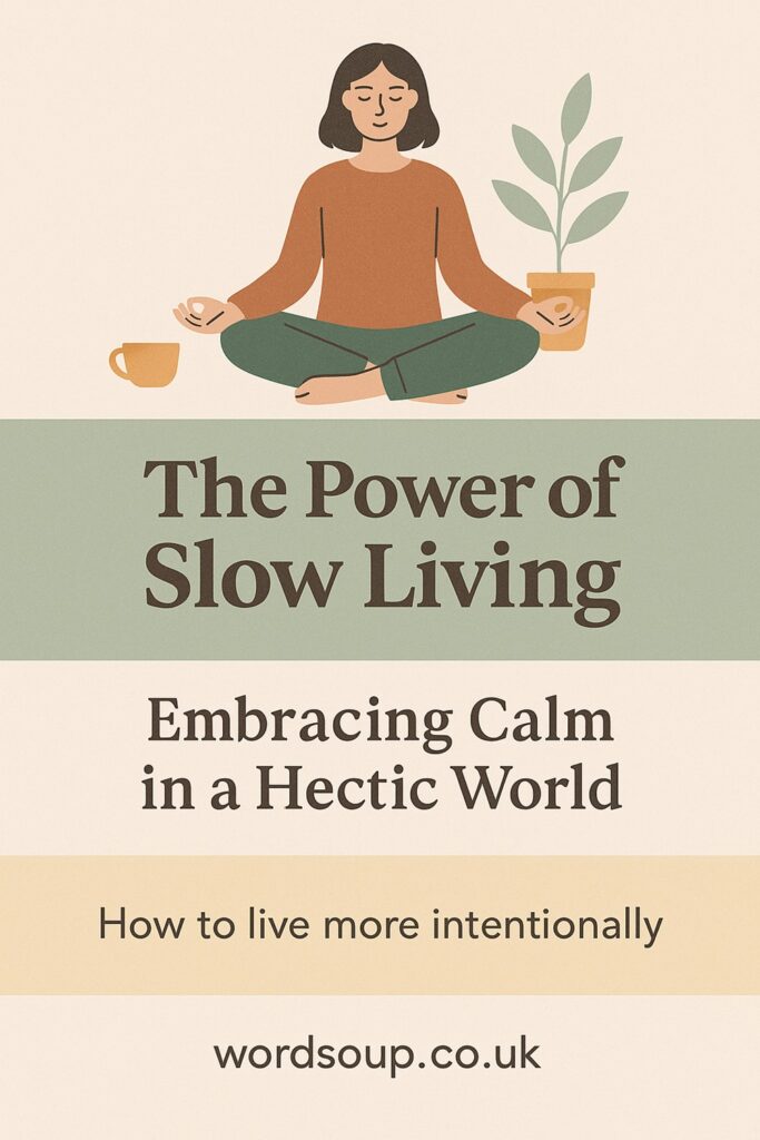 Discover the power of slow living. Learn how to live more intentionally, embrace mindfulness, and find calm in your everyday routine.