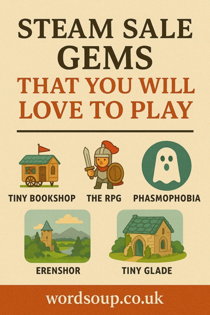 From spooky co-op chaos to peaceful diorama builds, here are 5 Steam Sale gems worth playing, sale or not. Cosy, creative, and full of charm.